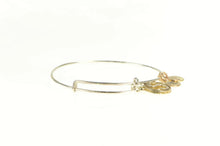 Load image into Gallery viewer, Silver Plated Alex & Ani S Monogram Initial Two Tone Charm Bracelet 7.5"