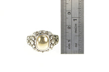 Load image into Gallery viewer, Sterling Silver Ornate Rococo Swirl Domed 14k Gold Filigree Ring