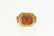 Load image into Gallery viewer, 10K 1932 Frederick City Hospital Carnelian Ring Yellow Gold
