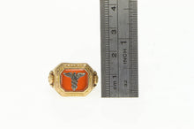 Load image into Gallery viewer, 10K 1932 Frederick City Hospital Carnelian Ring Yellow Gold