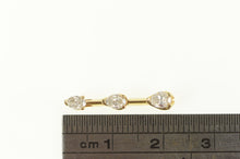 Load image into Gallery viewer, 14K 0.50 Ctw Pear Diamond Tiered Bar Drop Pendant Yellow Gold