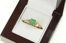Load image into Gallery viewer, 18K 1.15 Ctw Emerald Diamond Engagement Ring Yellow Gold