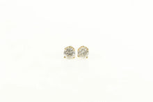 Load image into Gallery viewer, 14K 0.30 Ctw Diamond Solitaire Classic Stud Earrings Yellow Gold