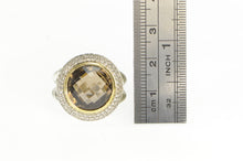 Load image into Gallery viewer, Sterling Silver 14K Gold David Yurman Smoky Quartz Diamond Ring