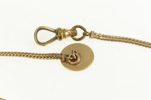 Load image into Gallery viewer, 1940's Pinstripe Button Curb Link Vintage Pocket Watch Chain