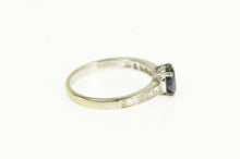 Load image into Gallery viewer, 14K 1.30 Ctw Effy Sapphire Diamond Engagement Ring White Gold