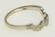 Load image into Gallery viewer, 14K 1/3 Ctw Diamond Scalloped Wedding Band Ring White Gold