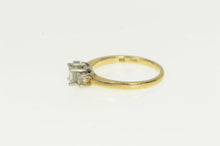 Load image into Gallery viewer, 14K 0.50 Ctw Princess Three Diamond Engagement Ring Yellow Gold