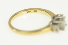 Load image into Gallery viewer, 14K 0.50 Ctw Princess Three Diamond Engagement Ring Yellow Gold