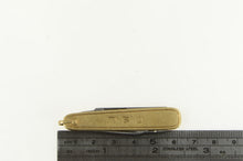 Load image into Gallery viewer, 14K J C W Monogram Pocket Vintage Utility Knife Pendant Yellow Gold