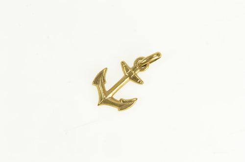 10K Anchor Nautical Sailing Hope Symbol Charm/Pendant Yellow Gold