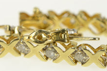 Load image into Gallery viewer, 10K 1.62 Ctw Diamond Vintage Classic Tennis Bracelet 7.25" Yellow Gold