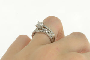 Platinum 2.30 Ctw Diamond Engagement Bridal Set Ring