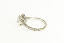 Load image into Gallery viewer, 14K 1.68 Ctw Princess Diamond Halo Engagement Ring White Gold