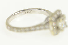 Load image into Gallery viewer, 14K 1.68 Ctw Princess Diamond Halo Engagement Ring White Gold
