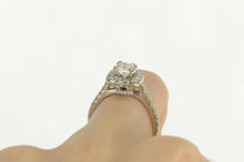 Load image into Gallery viewer, 14K 1.68 Ctw Princess Diamond Halo Engagement Ring White Gold