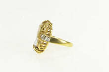 Load image into Gallery viewer, 18K 0.62 Ctw Baroque Pearl Diamond Statement Ring Yellow Gold