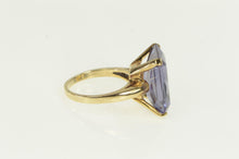 Load image into Gallery viewer, 10K 1960's Radiant Cut Amethyst Solitaire Ring Yellow Gold