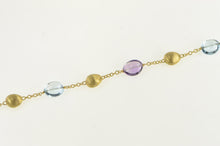 Load image into Gallery viewer, 18K Marco Bicego Jaipur Amethyst Topaz Earrings 6.5" Yellow Gold