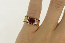 Load image into Gallery viewer, 14K 2.25 Ctw Ruby Diamond Engagement Ring Yellow Gold