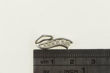Load image into Gallery viewer, 14K 0.25 Ctw Diamond Graduated Wavy Pendant White Gold
