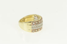 Load image into Gallery viewer, 10K 1.64 Ctw Cognac Diamond Layer Band Ring Yellow Gold