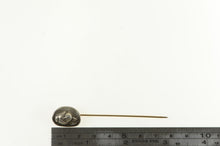 Load image into Gallery viewer, 10K Repousse Coin Face Mercury Dime Stick Pin Yellow Gold