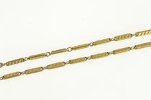 Load image into Gallery viewer, Gold Filled Art Deco Bar Link Pocket Watch Chain Necklace 12.5"