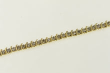 Load image into Gallery viewer, 14K 2.00 Ctw Diamond Classic Wavy Link Bracelet 6.75" Yellow Gold