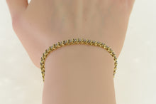 Load image into Gallery viewer, 14K 2.00 Ctw Diamond Classic Wavy Link Bracelet 6.75" Yellow Gold
