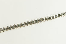 Load image into Gallery viewer, 14K 2.00 Ctw Blue Treated Diamond Tennis Bracelet 6.75&quot; White Gold