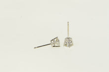 Load image into Gallery viewer, 14K 0.79 Ctw Diamond Solitaire Stud Vintage Earrings White Gold