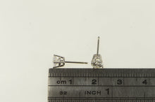 Load image into Gallery viewer, 14K 0.79 Ctw Diamond Solitaire Stud Vintage Earrings White Gold
