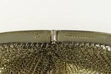 Load image into Gallery viewer, Sterling Silver Art Deco Engraved Scroll Mesh Vermeil Purse