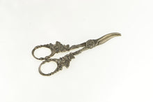 Load image into Gallery viewer, Sterling Silver Oak Leaf Vine Baroque Grape Shears Scissors