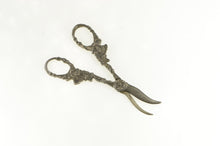 Load image into Gallery viewer, Sterling Silver Oak Leaf Vine Baroque Grape Shears Scissors