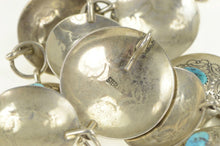 Load image into Gallery viewer, Sterling Silver Turquoise Southwestern Ornate Belt 40"