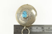 Load image into Gallery viewer, Sterling Silver Turquoise Southwestern Ornate Belt 40"