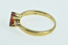 Load image into Gallery viewer, 10K Oval Syn. Ruby Diamond Accent Vintage Ring Yellow Gold