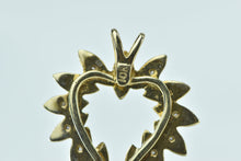 Load image into Gallery viewer, 10K Heart Diamond Love Symbol Vintage Pendant Yellow Gold