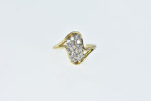 Load image into Gallery viewer, 14K 0.30 Ctw Diamond Wavy Cluster Vintage Ring Yellow Gold