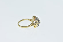 Load image into Gallery viewer, 14K 0.30 Ctw Diamond Wavy Cluster Vintage Ring Yellow Gold