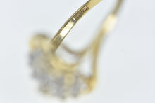 Load image into Gallery viewer, 14K 0.30 Ctw Diamond Wavy Cluster Vintage Ring Yellow Gold