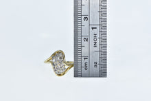 Load image into Gallery viewer, 14K 0.30 Ctw Diamond Wavy Cluster Vintage Ring Yellow Gold