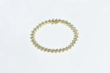 Load image into Gallery viewer, 10K 2.88 Ctw Diamond Vintage Classic Tennis Bracelet 7.5" Yellow Gold