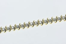 Load image into Gallery viewer, 10K 2.88 Ctw Diamond Vintage Classic Tennis Bracelet 7.5&quot; Yellow Gold