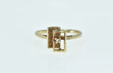 Load image into Gallery viewer, 10K Retro Vintage Diamond Squared Geometric Ring Yellow Gold