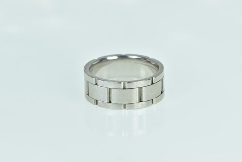 Platinum 8.6mm Watch Band Design Men's Wedding Ring