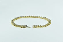 Load image into Gallery viewer, 10K 1.00 Ctw Diamond Classic Vintage Tennis Bracelet 7" Yellow Gold
