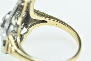14K 1.83 Ctw OEC Victorian Diamond Engagement Ring Yellow Gold